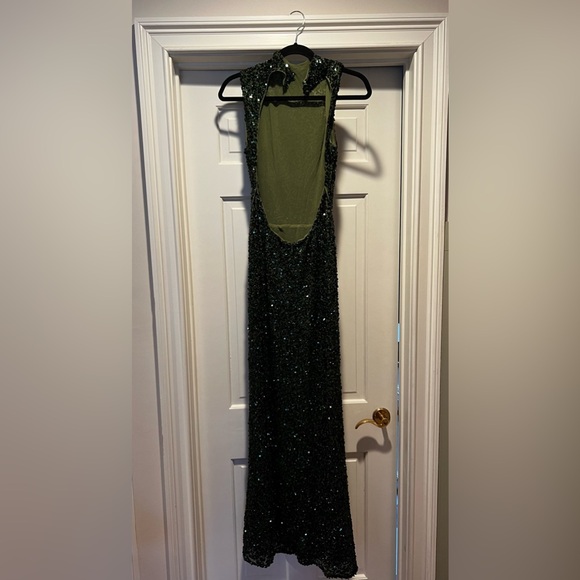 Camila Coelho Collection Emma Maxi Dress in Dark Olive - can ship before NYE! - Picture 7 of 9